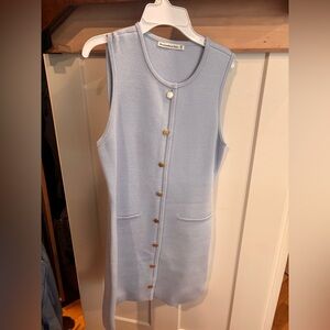 Abercrombie & Fitch Light Blue Sleeveless Mini Dress